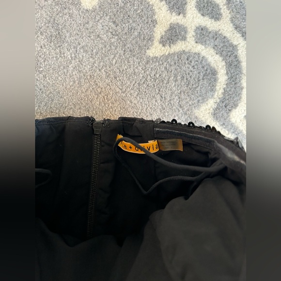 Alice Olivia Ro Black Sequin Tube Dress Size 2 - Picture 6 of 7